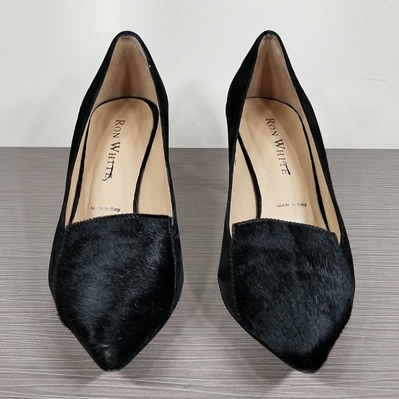 Ron White Cadence Pump, Black Calf Hair, Womens Size 6 / 36 - Picture 2 of 11